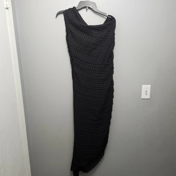 MICAS women's one shoulder midi dress size 2X black - Picture 1 of 6